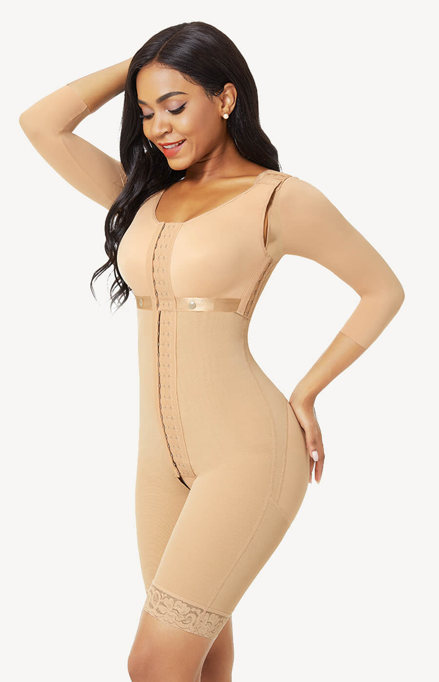 AirSlim™ Post Surgery Firm Control Full Body Shaper with Sleeves